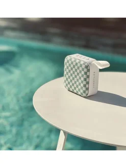 Sunny Life Tv & Audio<Bluetooth-Lautsprecher "Schaakbord" in Grün - (B)6 x (H)3 x (T)6 cm