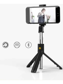 SmartCase Technikzubehör<Bluetooth-Mini-Selfiestick in Schwarz