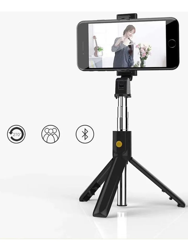 SmartCase Technikzubehör<Bluetooth-Mini-Selfiestick in Schwarz