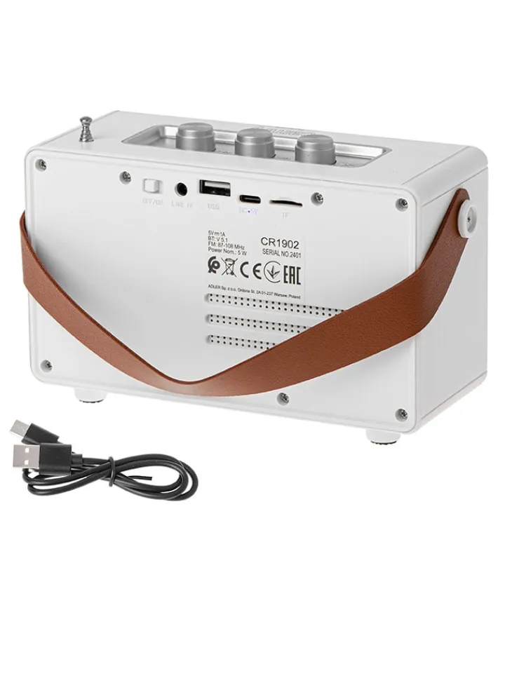 Adler Tv & Audio<Bluetooth-Radio in Weiß