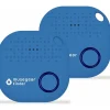 musegear Smarthome & Wetterstationen<Bluetooth-Schlüsselfinder "Finder 2" in hellblau 2er Pack