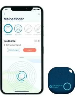musegear Smarthome & Wetterstationen<Bluetooth-Schlüsselfinder "Finder 2" in Dunkelblau