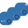 musegear Smarthome & Wetterstationen<Bluetooth-Schlüsselfinder "Finder 2" in hellblau 3er Pack