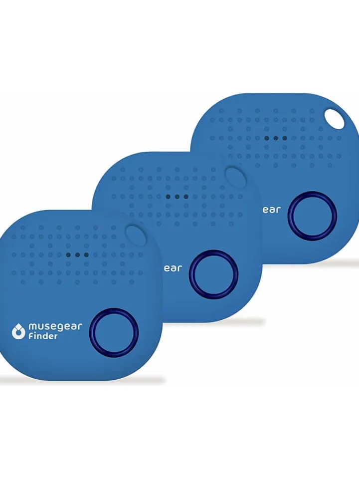 musegear Smarthome & Wetterstationen<Bluetooth-Schlüsselfinder "Finder 2" in hellblau 3er Pack