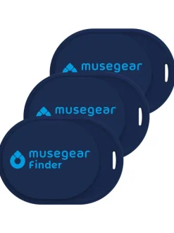 musegear Smarthome & Wetterstationen<Bluetooth-Schlüsselfinder "Finder mini" in dunkelblau - 3er Pack