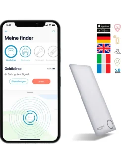 musegear Smarthome & Wetterstationen<Bluetooth-Schlüsselfinder "Finder flat" in weiß