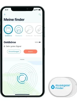 musegear Smarthome & Wetterstationen<Bluetooth-Schlüsselfinder "Finder mini" in weiß