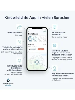 musegear Smarthome & Wetterstationen<Bluetooth-Schlüsselfinder "Finder 2" bunt X-MAS als 3er-Pack