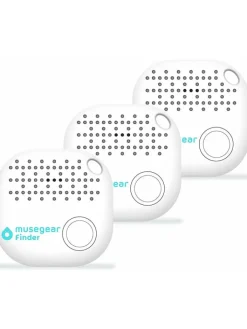 musegear Smarthome & Wetterstationen<Bluetooth-Schlüsselfinder "Finder 2" in weiß 3er Pack
