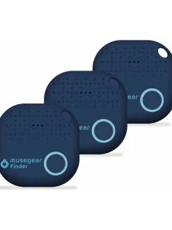 musegear Smarthome & Wetterstationen<Bluetooth-Schlüsselfinder "Finder 2" in dunkelblau 3er Pack