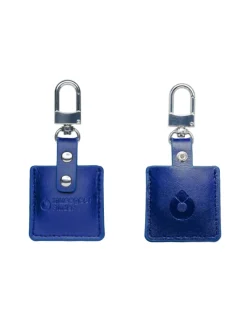 musegear Smarthome & Wetterstationen<Bluetooth-Schlüsselfinder "Finder 2" in marineblauer Ledertasche