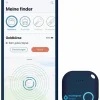 musegear Smarthome & Wetterstationen<Bluetooth-Schlüsselfinder "Finder 2" in brauner Ledertasche