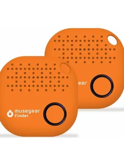 musegear Smarthome & Wetterstationen<Bluetooth-Schlüsselfinder "Finder 2" in orange - 2er Pack