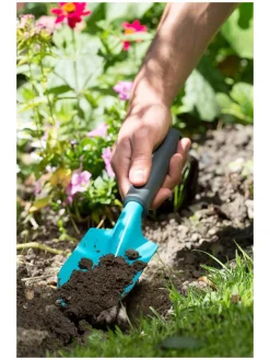 Gardena Gartendekoration<Blumenkelle in Türkis - (B)8 cm