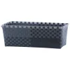 Overbeck and Friends Kisten & Körbe<Blumenkorb "Ines" in Grau/ Schwarz - (B)41 x (H)18 x (T)14,5 cm