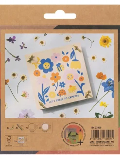 folia PAPER Kreativbedarf & Do-It-Yourself<Blumenpresse in Natur/ Bunt
