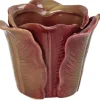 Kersten Kerzen, Vasen & Mehr<Blumentopf ''Cabbage'' in Hellbraun/ Lila - (H)8,2 x Ø 10,8 cm