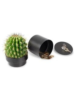 SAX Wohndekoration<Blumentopf-Safe in Schwarz