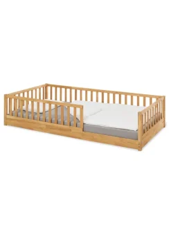 Pinolino Babymöbel<Bodenbett Eik, 90 x 200 cm, Eiche geölt, 208 x 98 x 44 cm