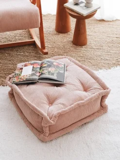 Scandinavia Concept Sitzmöbel<Bodenkissen "Biskuvi" in Rosa - (B)55 x (H)16 x (T)55 cm