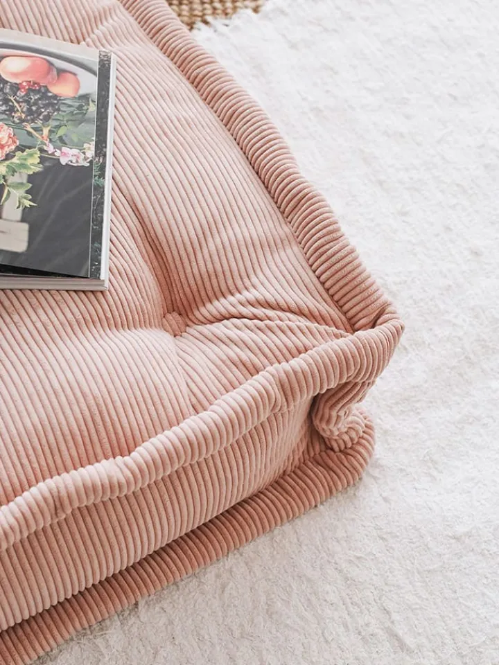 Scandinavia Concept Sitzmöbel<Bodenkissen "Biskuvi" in Rosa - (B)55 x (H)16 x (T)55 cm