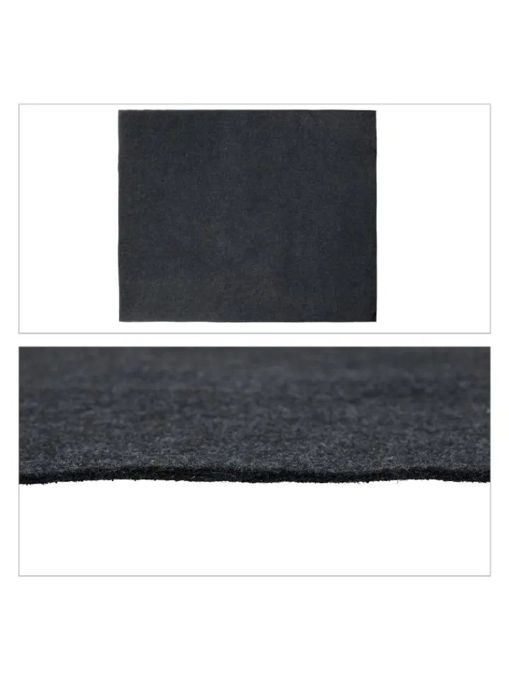 relaxdays Grillen<Bodenschutzmatte in Anthrazit - (B)150 x (T)100