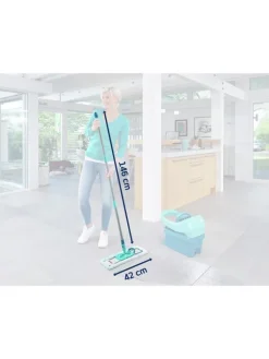 Leifheit Putz- & Waschutensilien<Bodenwischer "Profi XL micro duo" in Türkis