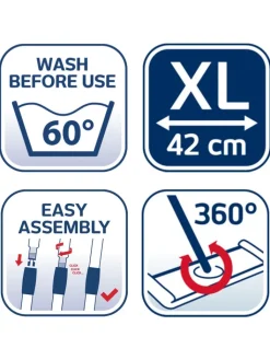 Leifheit Putz- & Waschutensilien<Bodenwischer "Profi XL super soft" in Türkis