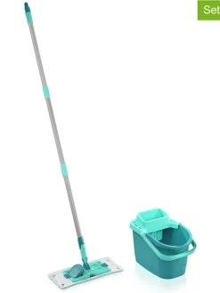 Leifheit Putz- & Waschutensilien<Bodenwischer-Set "PowerClean M" in Türkis