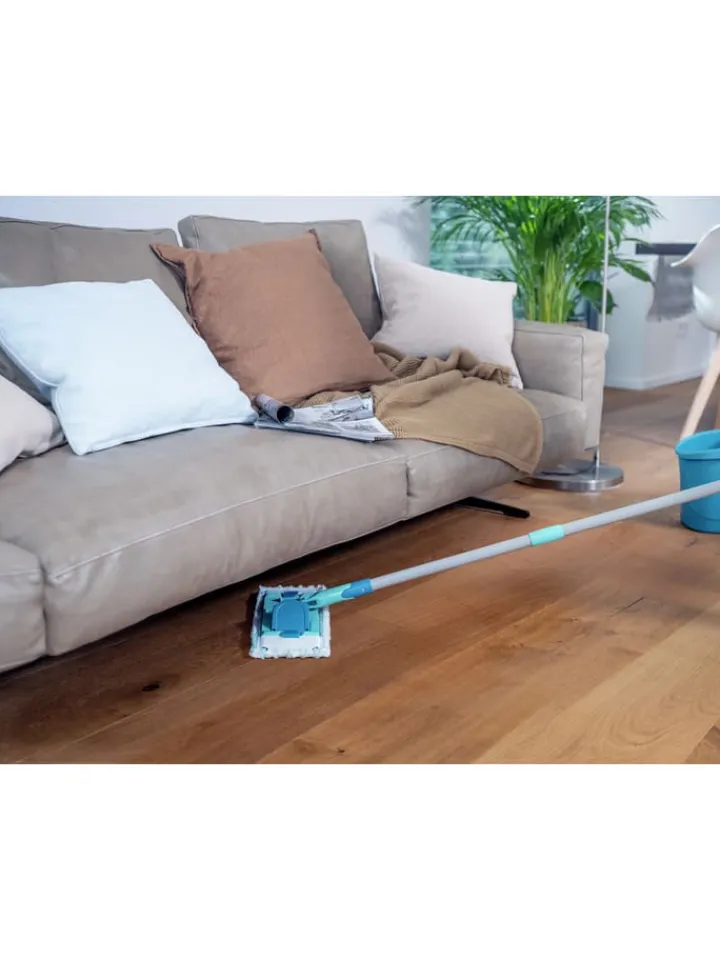 Leifheit Putz- & Waschutensilien<Bodenwischer-Set "PowerClean M" in Türkis