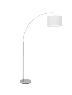 Brilliant Stehleuchten<Bogenstandleuchte 1,8m Clarie ⌀ 36 cm in eisen/weiß