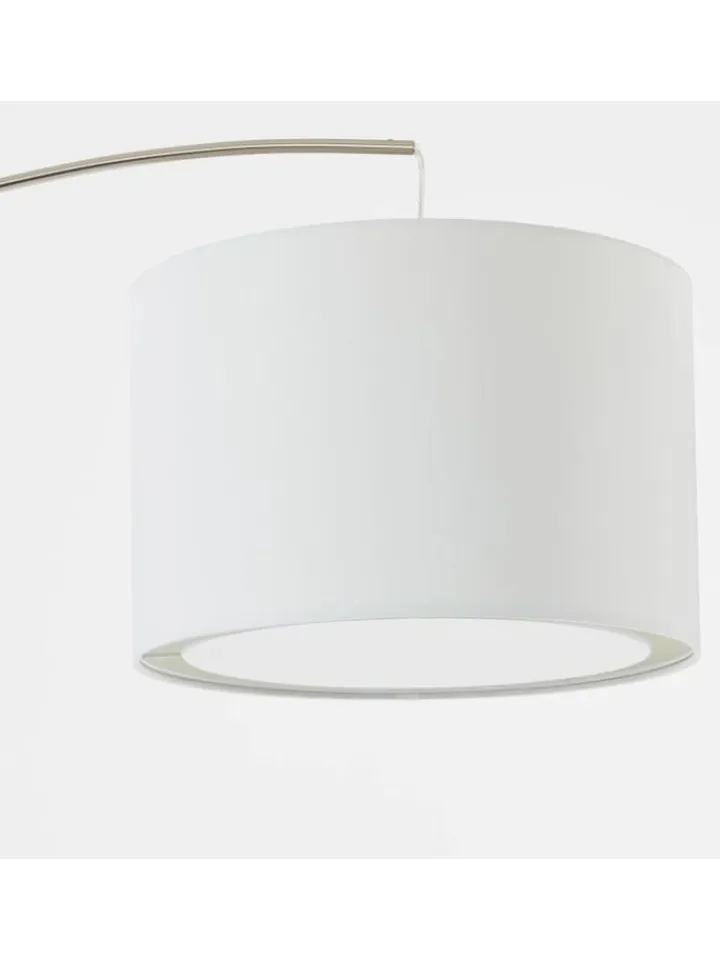 Brilliant Stehleuchten<Bogenstandleuchte 1,8m Clarie ⌀ 36 cm in eisen/weiß