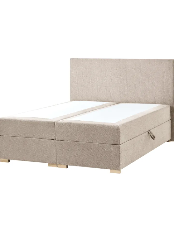 Beliani Betten & Matratzen<Boxspring Bett MAJOR in Beige - (W) 151 x (H) 109 x (L) 212 cm