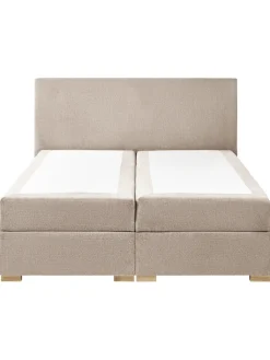 Beliani Betten & Matratzen<Boxspring Bett MAJOR in Beige - (W) 151 x (H) 109 x (L) 212 cm