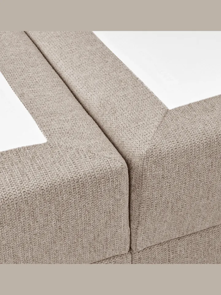 Beliani Betten & Matratzen<Boxspring Bett MAJOR in Beige - (W) 151 x (H) 109 x (L) 212 cm