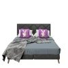 Playboy Betten & Matratzen<Boxspringbett "AUDREY" in Anthrazit - 140x200 cm