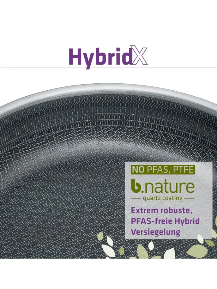 Berndes Kochgeschirr<Bratpfanne - HybridX in poliert