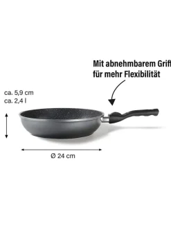 Stoneline Kochgeschirr<Bratpfanne ''Flex'' in Grau - Ø 24 cm
