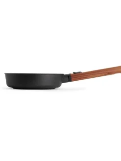 Woll Kochgeschirr<Bratpfanne in Schwarz/ Braun - (H)5 x Ø 20 cm