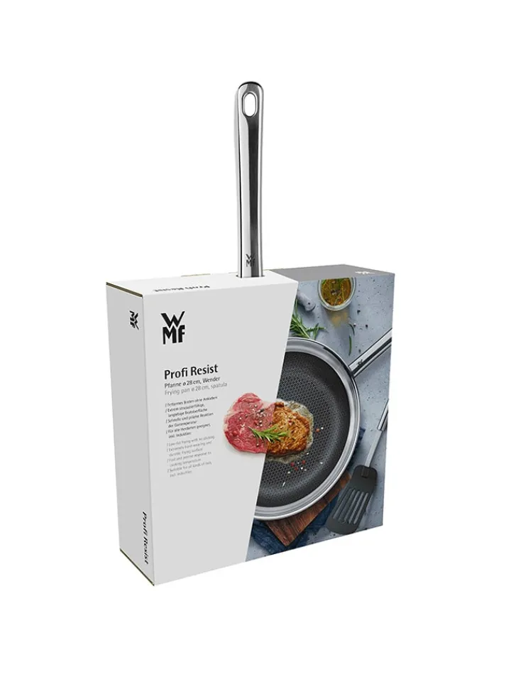 WMF Kochgeschirr<Bratpfanne mit Pfannenwender in Silber - Ø 28 cm