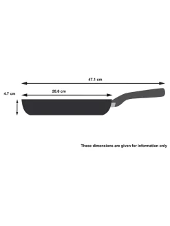 Tefal Kochgeschirr<Bratpfanne "Ultimate on" in Schwarz - Ø 28 cm