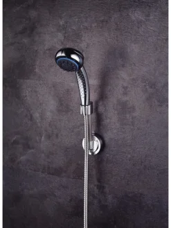 RIDDER Badarmaturen<Brausekopfhalter VacuumCap Isa, flexibel chromfarben ca. 65 x 65 x 165 mm