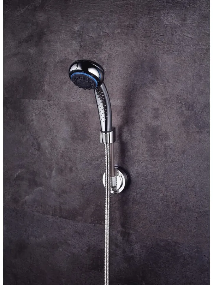 RIDDER Badarmaturen<Brausekopfhalter VacuumCap Isa, flexibel chromfarben ca. 65 x 65 x 165 mm
