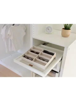STORE IT Kisten & Körbe<Brillenbox "Premium" in Beige - (B)32 x (H)5,5 x (T)25 cm