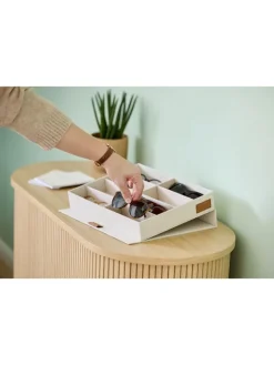 STORE IT Kisten & Körbe<Brillenbox "Premium" in Beige - (B)32 x (H)5,5 x (T)25 cm
