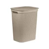 Rotho Wäschekörbe & -Ständer<Brisen Wäschebox 50l mit Deckel und Griffe in Cappuccino