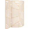 Beliani Paravents<Büro-Raumteiler FUTURA in Beige/Weiß - (W) 180 x (H) 180 x (L) 2 cm