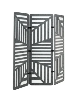 Beliani Paravents<Büro-Raumteiler FUTURA in Grau - (W) 180 x (H) 180 x (L) 2 cm