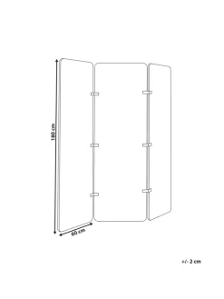 Beliani Paravents<Büro-Raumteiler FUTURA in Grau - (W) 180 x (H) 180 x (L) 2 cm