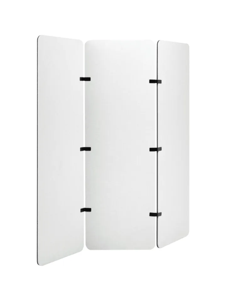 Beliani Paravents<Büro-Raumteiler FUTURA in Grau - (W) 180 x (H) 180 x (L) 2 cm